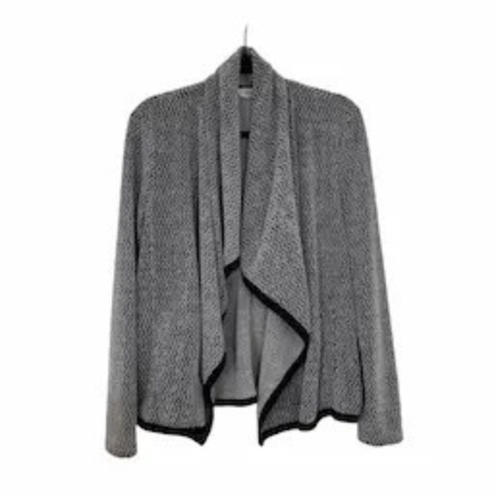 Jack by BB Dakota Women's Speckled Textured Knit Draped Open Cardigan Size M